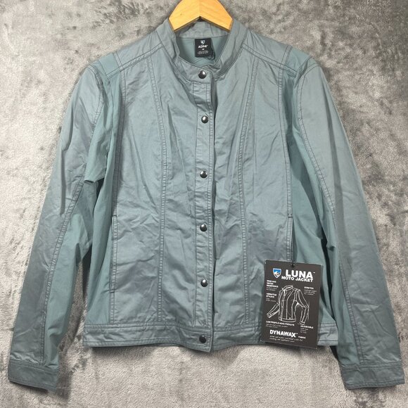 Kuhl Luna Moto Jacket Women's Size Medium Blue Lightweight Water-Wind Resistant - Picture 2 of 13